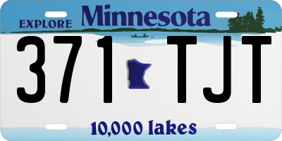 MN license plate 371TJT