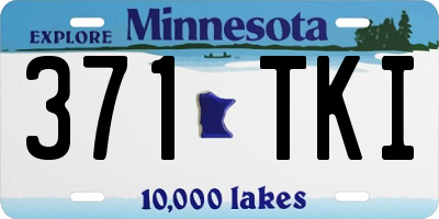 MN license plate 371TKI