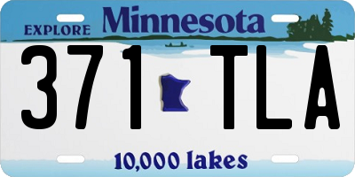MN license plate 371TLA