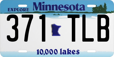 MN license plate 371TLB