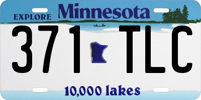 MN license plate 371TLC