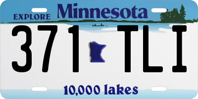 MN license plate 371TLI