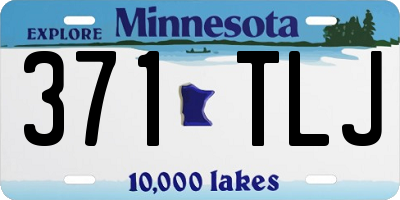 MN license plate 371TLJ