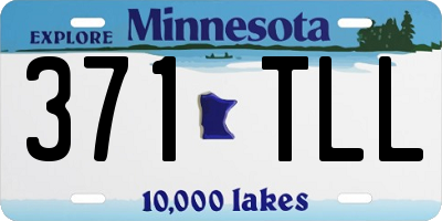 MN license plate 371TLL