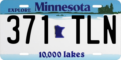 MN license plate 371TLN