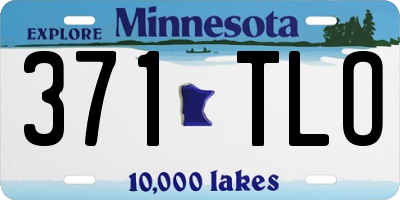 MN license plate 371TLO