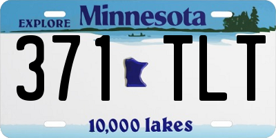 MN license plate 371TLT