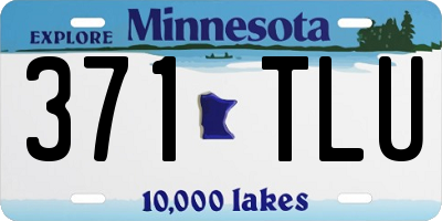 MN license plate 371TLU