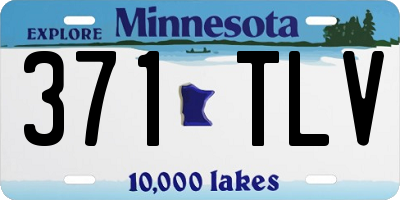 MN license plate 371TLV