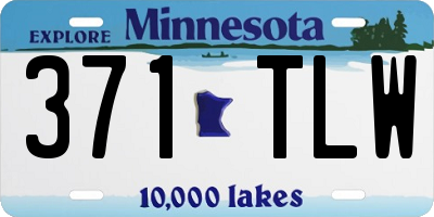 MN license plate 371TLW