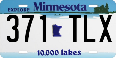 MN license plate 371TLX