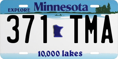 MN license plate 371TMA