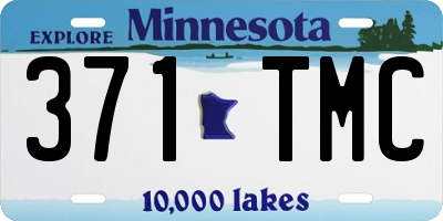 MN license plate 371TMC