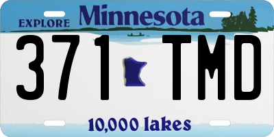 MN license plate 371TMD