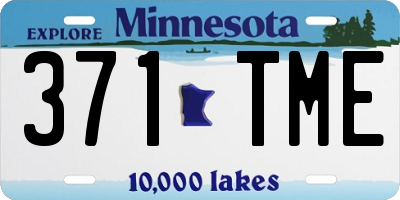MN license plate 371TME
