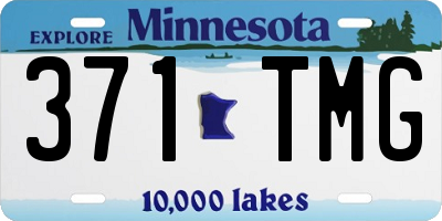 MN license plate 371TMG
