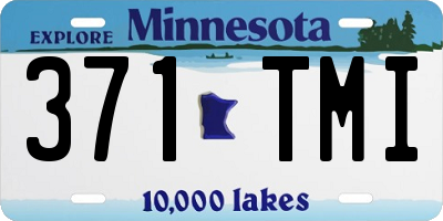 MN license plate 371TMI