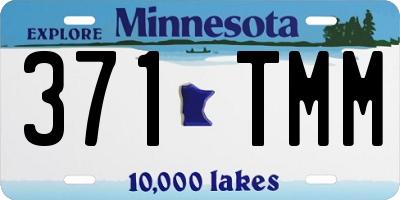 MN license plate 371TMM