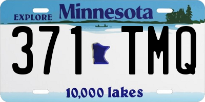 MN license plate 371TMQ