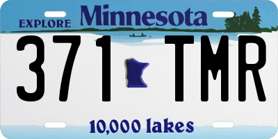 MN license plate 371TMR