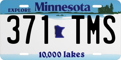 MN license plate 371TMS