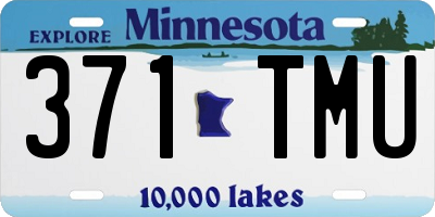 MN license plate 371TMU