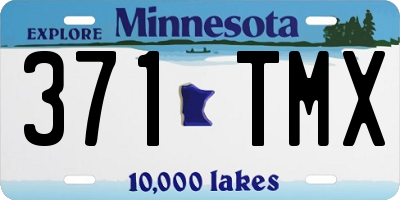 MN license plate 371TMX