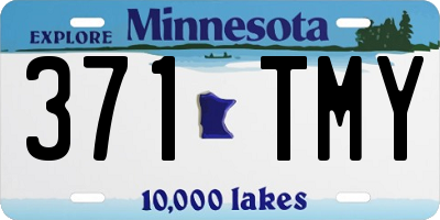 MN license plate 371TMY