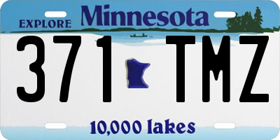 MN license plate 371TMZ