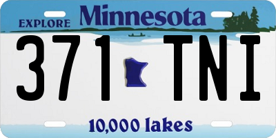MN license plate 371TNI