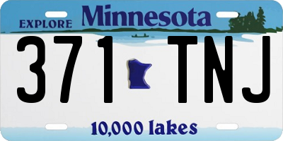 MN license plate 371TNJ