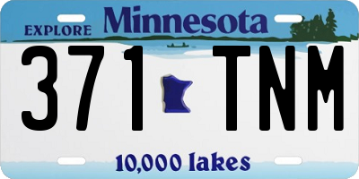 MN license plate 371TNM