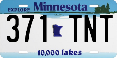 MN license plate 371TNT