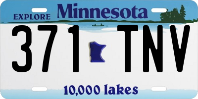 MN license plate 371TNV