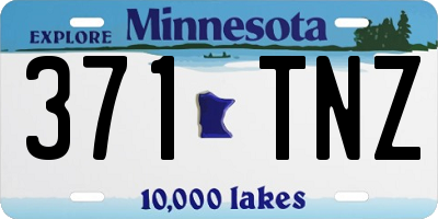 MN license plate 371TNZ