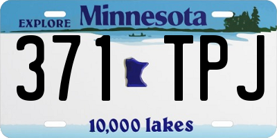 MN license plate 371TPJ