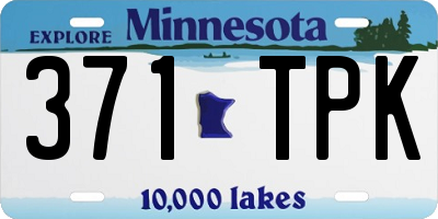 MN license plate 371TPK