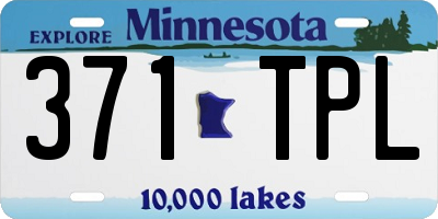 MN license plate 371TPL