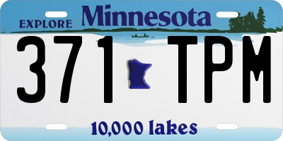MN license plate 371TPM