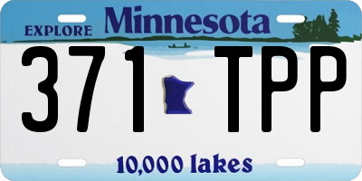 MN license plate 371TPP