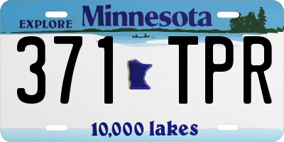 MN license plate 371TPR