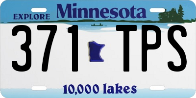 MN license plate 371TPS