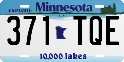 MN license plate 371TQE