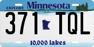 MN license plate 371TQL