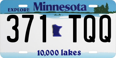 MN license plate 371TQQ