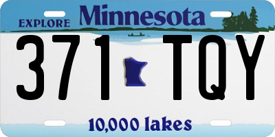 MN license plate 371TQY