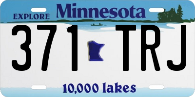 MN license plate 371TRJ