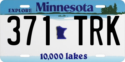 MN license plate 371TRK