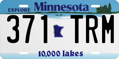 MN license plate 371TRM