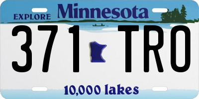 MN license plate 371TRO